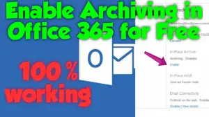 Enable Archiving for free