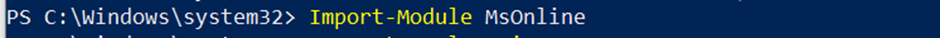 Connect-MsolService is not recognized Error