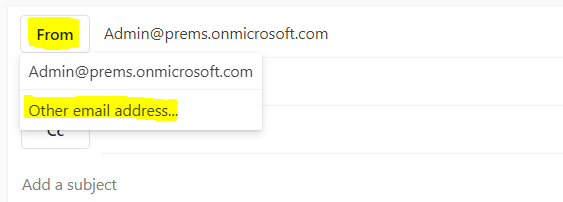 Send Email as Different User in Office 365