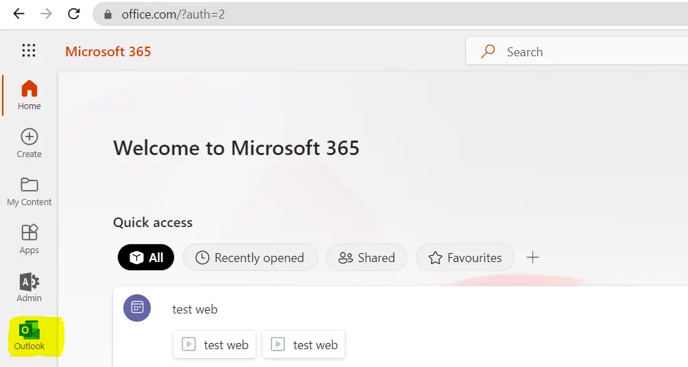 Mailbox with its Password in Office365