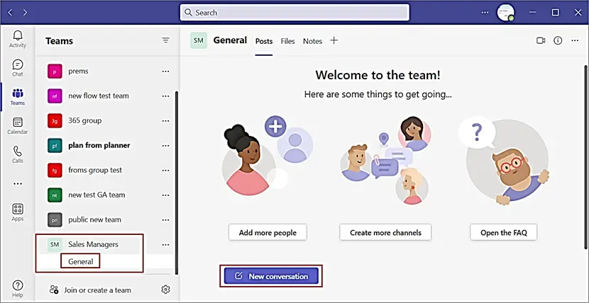 How to create a team in Microsoft teams