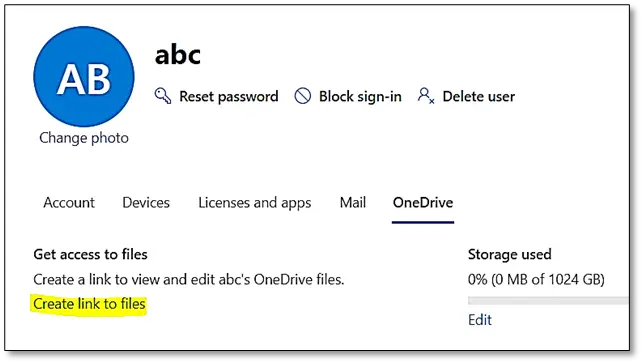 Access User OneDrive without its Password in Office 365