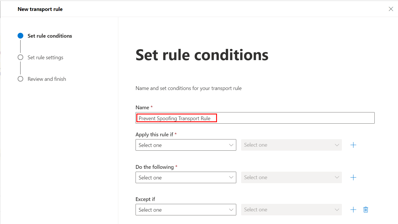 rule conditions